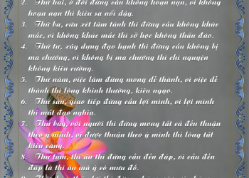 10 ĐIỀU TÂM NIỆM