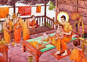 Suy ngẫm lời Phật dạy nhân chuyện Phật tắm cho Tỳ kheo bệnh nặng
