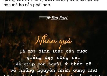 NHÂN QUẢ – MỘT ĐỊNH LUẬT CẦN ĐƯỢC GIẢNG DẠY RỘNG RÃI