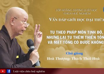 TU PHÁP MÔN TỊNH ĐỘ, NHƯNG TU THÊM THIỀN TÔNG VÀ MẬT TÔNG CÓ ĐƯỢC KHÔNG? HT THÍCH THÁI HOÀ GIẢNG.