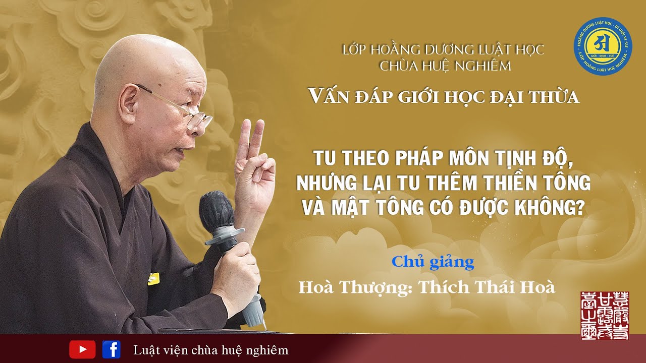 Tu PhÁp MÔn TỊnh ĐỘ NhƯng Tu ThÊm ThiỀn TÔng VÀ MẬt TÔng CÓ ĐƯỢc KhÔng Ht ThÍch ThÁi HoÀ GiẢng 3535