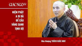 [Video] Niệm Phật A Di Đà để cầu vãng sinh Tịnh độ | Hòa thượng Thích Giác Như