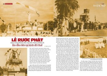 Lễ rước Phật kính mừng Khánh đản của Đức Thích Ca Mâu Ni lần đầu tiên tại kinh đô Huế